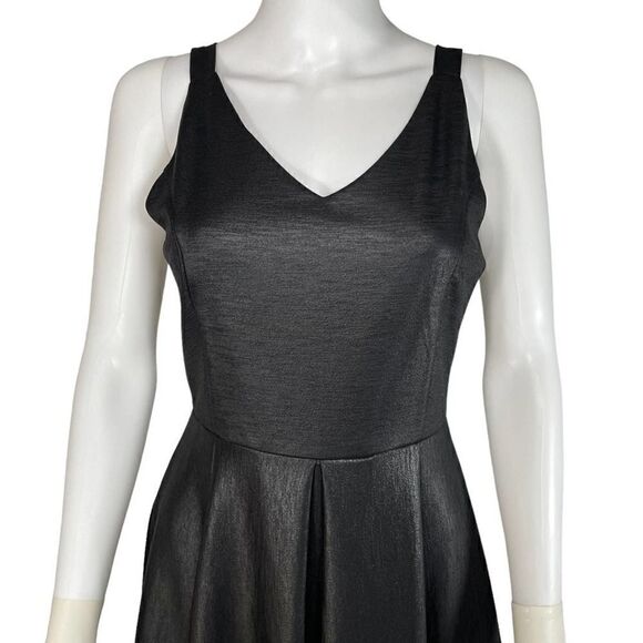 Collective Concepts Metallic Laser Cut Fit and Flare Dress - Picture 2 of 8